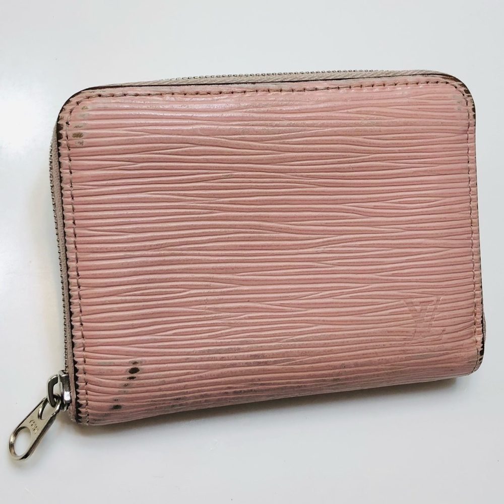 GENUINE LOUIS VUITTON Pink Epi Compact Zippy Purse Wallet